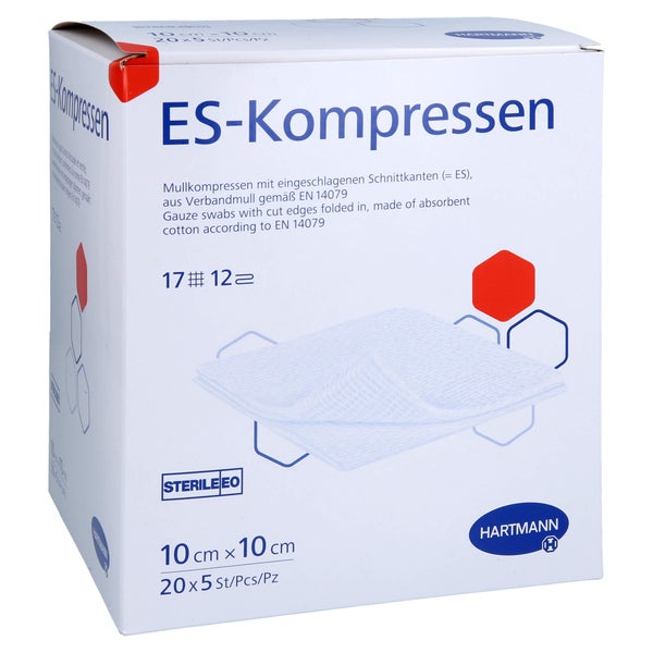 Es-kompressen Steril 10x10 cm 12fach 20X5 St