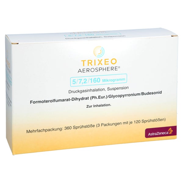 TRIXEO Aerosphere 5/7,2/160µg Druckgasinh.120ED 3 St
