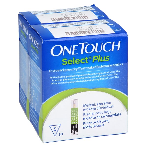 One Touch Select Plus Blutzucker Teststreifen 2X50 St