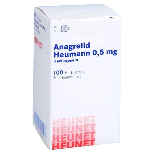 ANAGRELID Heumann 0,5 mg Hartkapseln Heunet 100 St