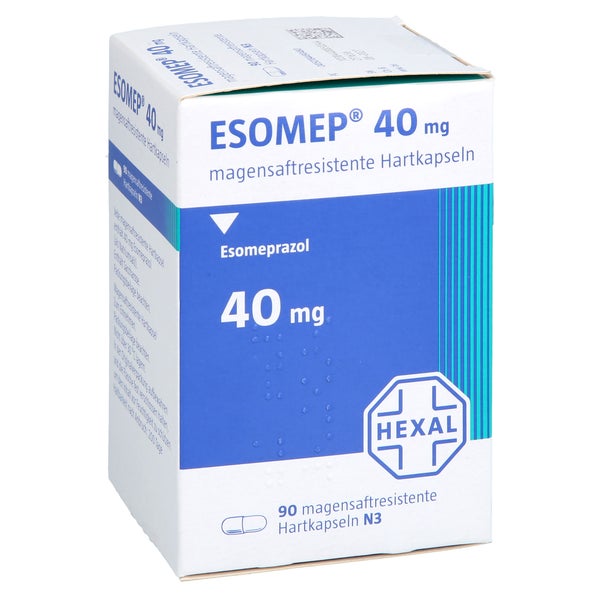 Esomep 40 Mg Magensaftresistente Hartkapseln 90 St