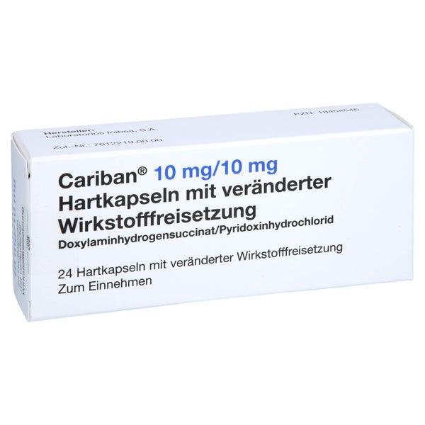 Cariban 10 Mg/10 mg Hartk.m.veränd.Wirks 24 St