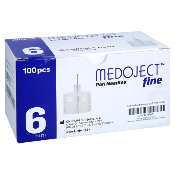 Pen-nadeln Medoject 6 mm 32 G 100 St