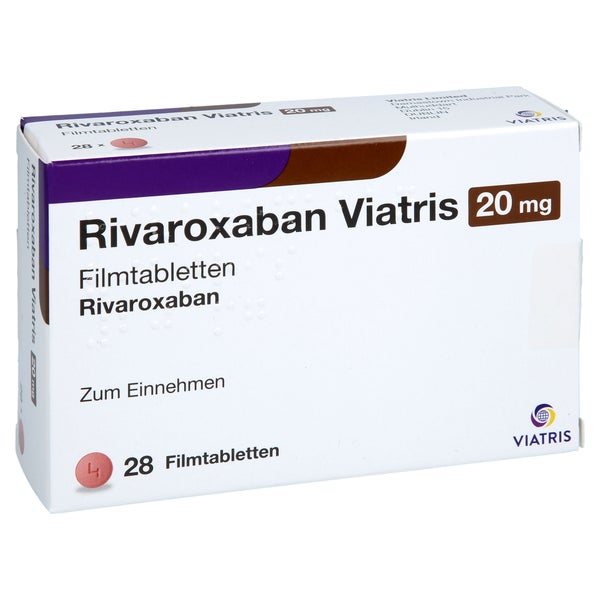 Rivaroxaban Viatris 20 Mg Filmtabletten 28 St
