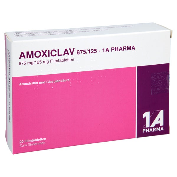 Amoxiclav 875/125-1a Pharma Filmtabletten 20 St