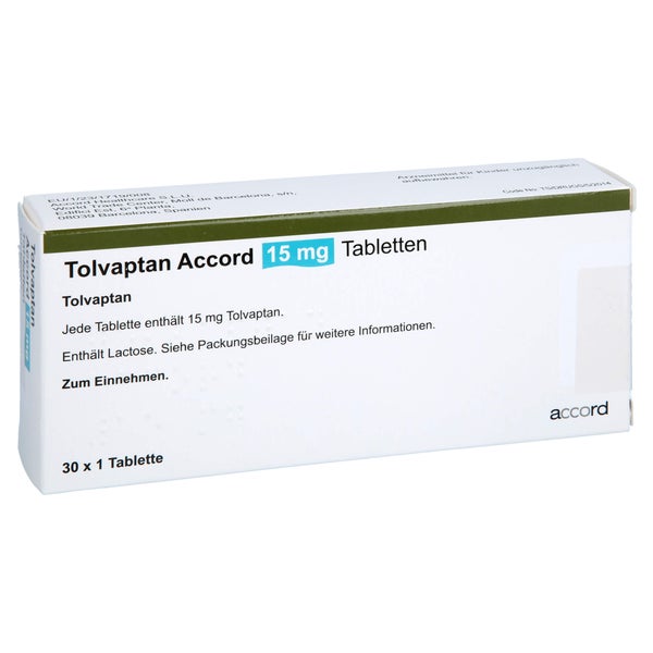 Tolvaptan Accord 15 mg Tabletten 30X1 St