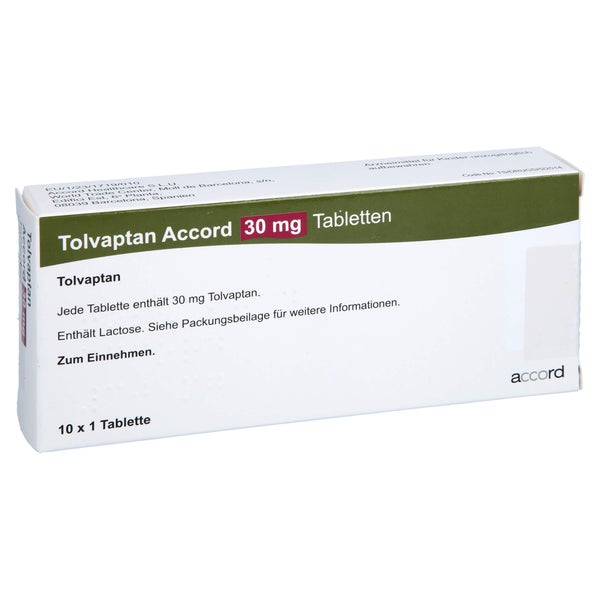 Tolvaptan Accord 30 mg Tabletten 10X1 St