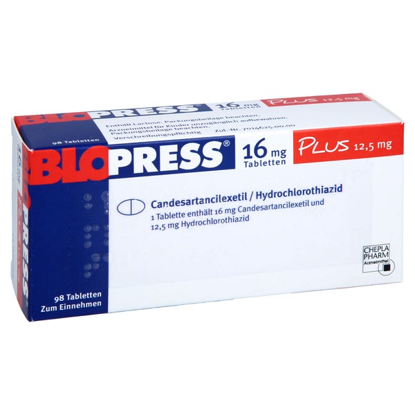 Blopress 16 Mg Plus 12,5 Mg Tabletten 98 St
