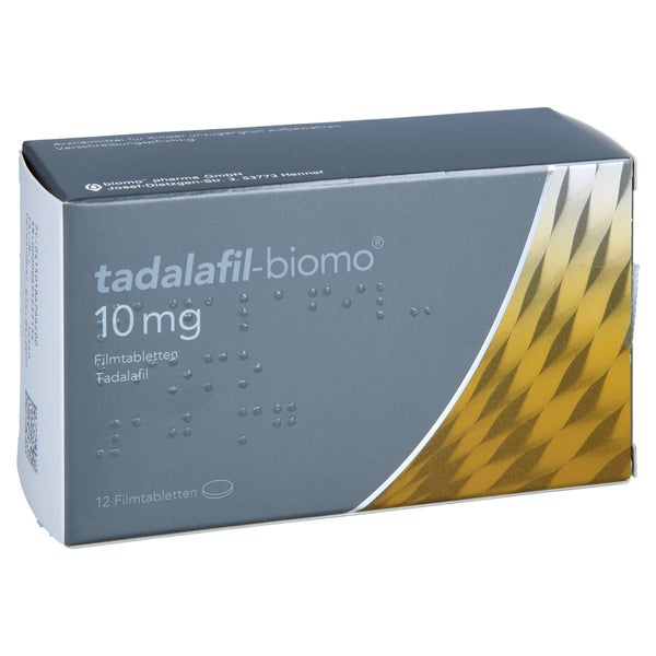 Tadalafil-biomo 10 mg Filmtabletten 12 St