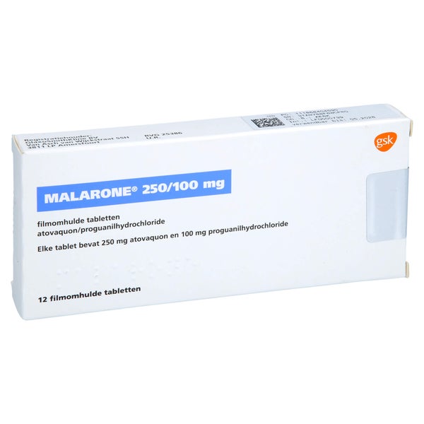 Malarone 250 Mg/100 mg Filmtabletten 12 St