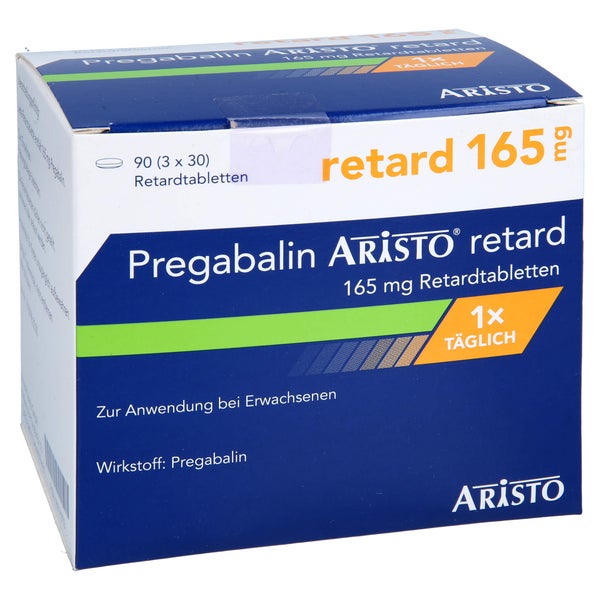 Pregabalin Aristo Retard 165 mg Retardta 90 St