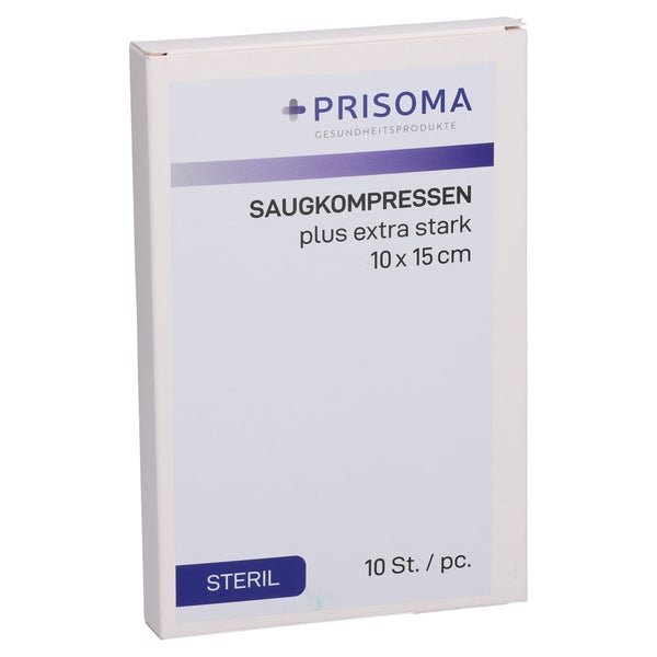 Saugkompressen Steril Plus Prisoma Ex.sta.10x15cm 10 St