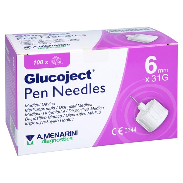 Glucoject Pen-nadeln 31 Gx6 mm 0,25 mm 100 St