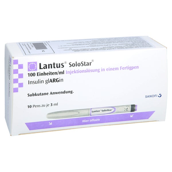 Lantus 100 E/ml SoloStar Inj.-Lsg.i.e.Fe 10X3 ml