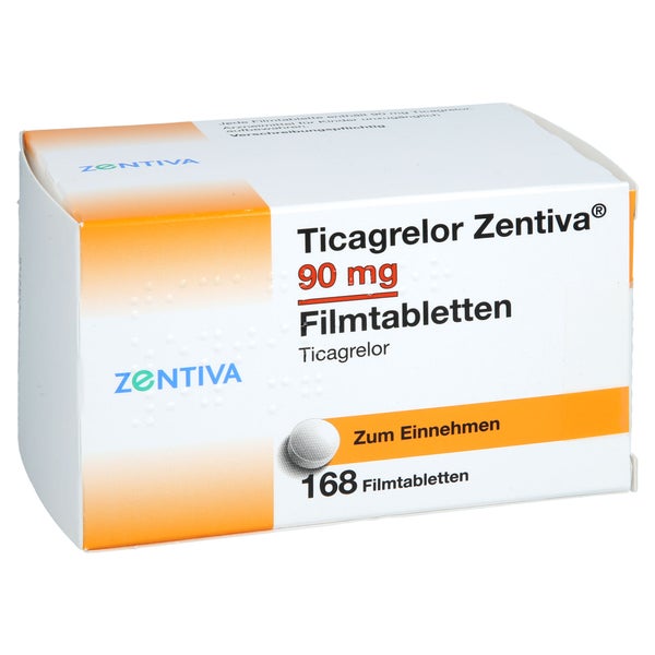 Ticagrelor Zentiva 90 Mg Filmtabletten 168 St