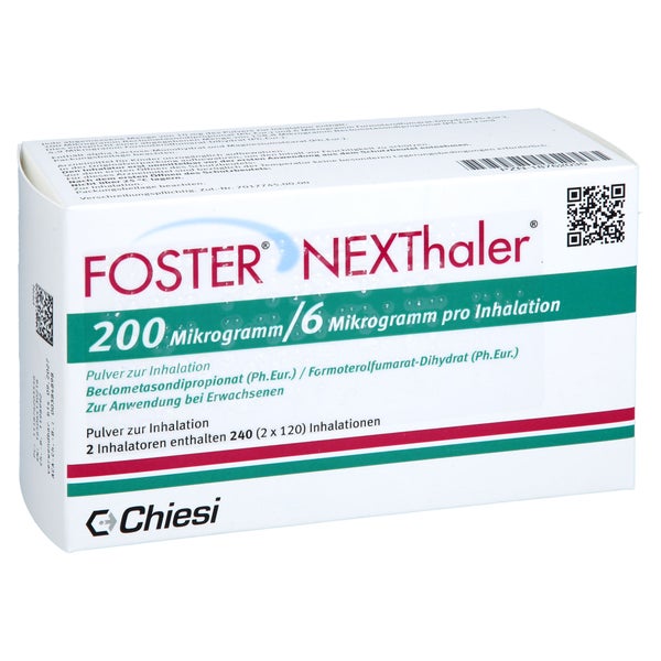 Foster Nexthaler 200/6 µg 120 Ed Inhalationspulver 2 St