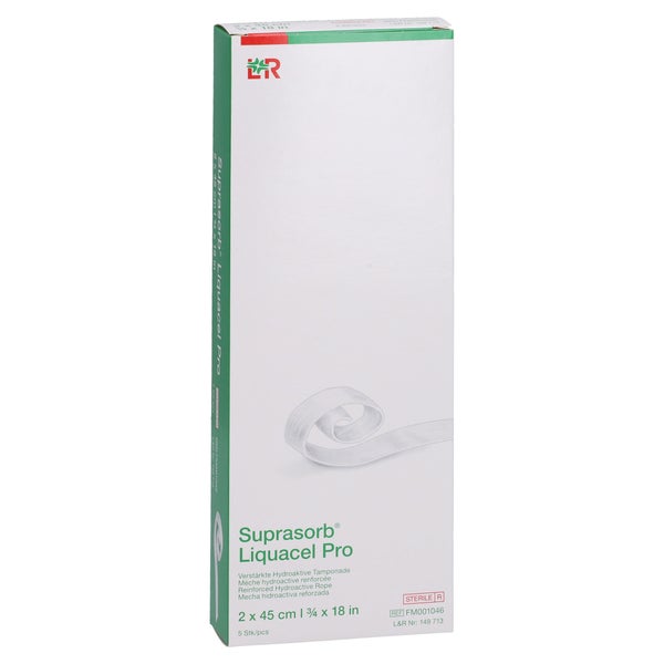 Suprasorb Liquacel Pro 2x45 cm Tamponade 5 St