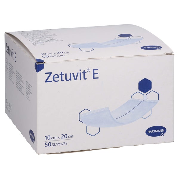 Zetuvit E Saugkompressen unsteril 10x20 50 St
