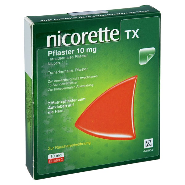 Nicorette TX Pflaster 10 mg - Reimport 7 St