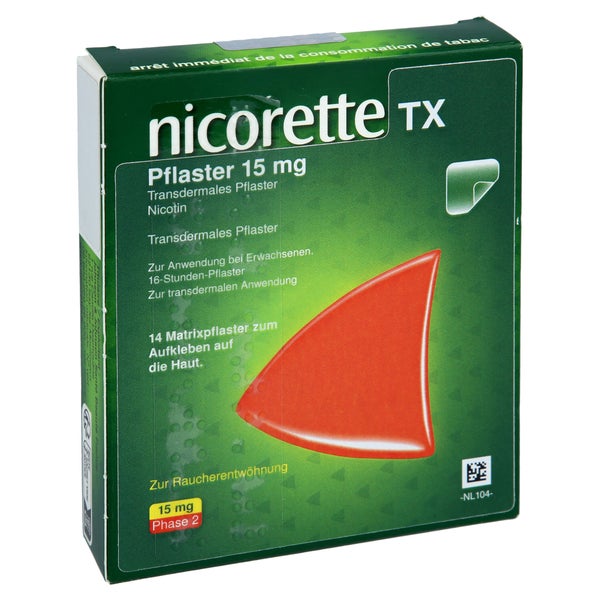Nicorette TX Pflaster 15 mg - Reimport 14 St