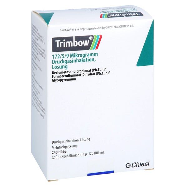 Trimbow 172 µg/5 µg/9 µg 120 Hub Druckga 2 St