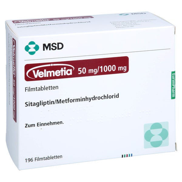 Velmetia 50 Mg/1000 mg Filmtabletten 196 St