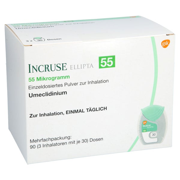 Incruse Ellipta 55 µg einzeldos.Plv.z.In 3 St
