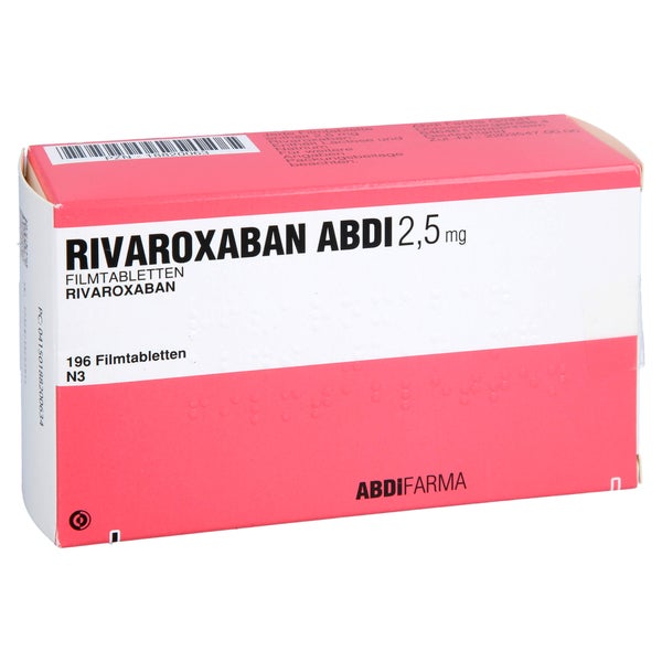 Rivaroxaban Abdi 2,5 Mg Filmtabletten 196 St