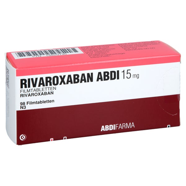 Rivaroxaban Abdi 15 Mg Filmtabletten 98 St