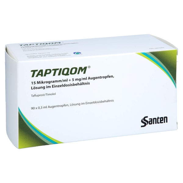 Taptiqom 15 µg/ml + 5 mg/ml Augentr.i.Ei 90X0,3 ml