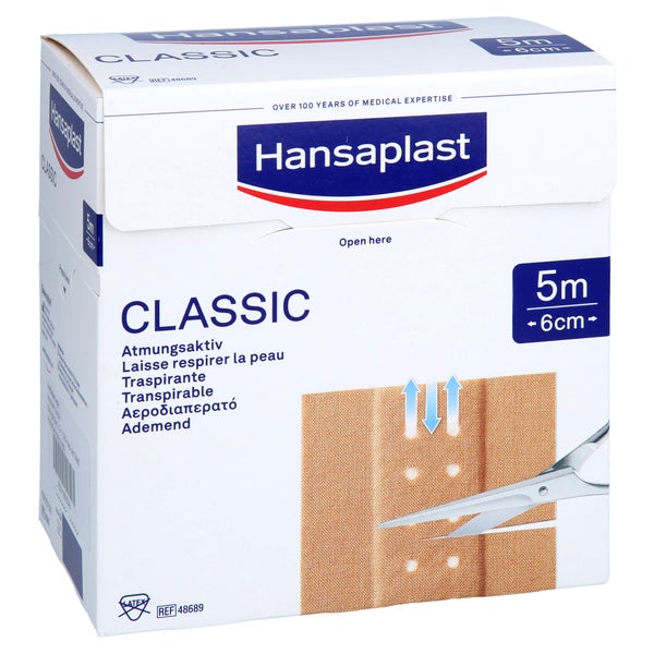 Hansaplast Classic Pflaster 6 cmx5 m 1 St