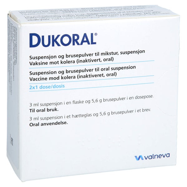 Dukoral Suspension Und Brauseplv.z.h.susp.z.einn. 2X1 St