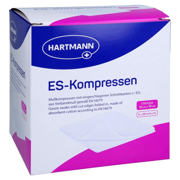 Es-kompressen Steril 10x10 cm 12fach Gro 5X20 St