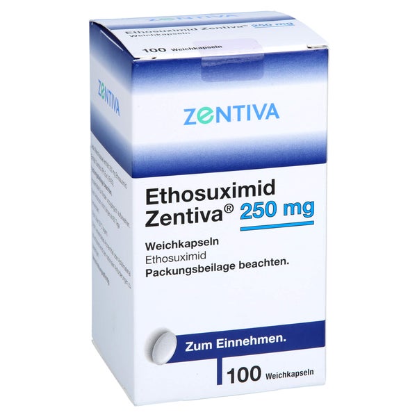 Ethosuximid Zentiva 250 mg Weichkapseln 100 St