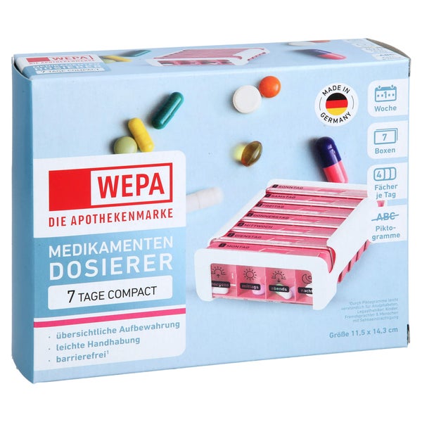 Wepa 7 Tage Compact Wochenmagazin Weiß/pink 1 St