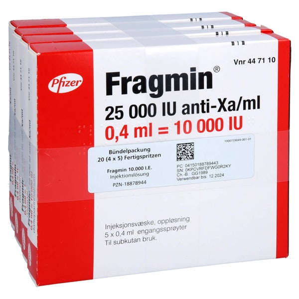 Fragmin 10.000 I.e./0,4 ml Inj.-Lsg.FS m 20 St