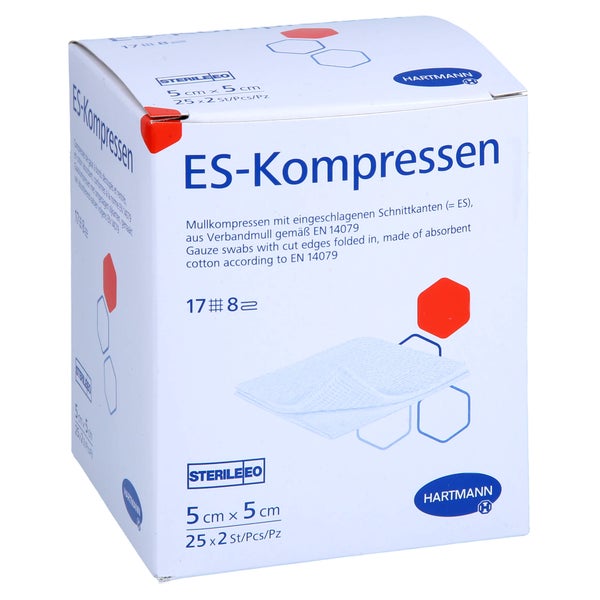 Es Kompressen Steril 5x5 Cm 8fach 25X2 St