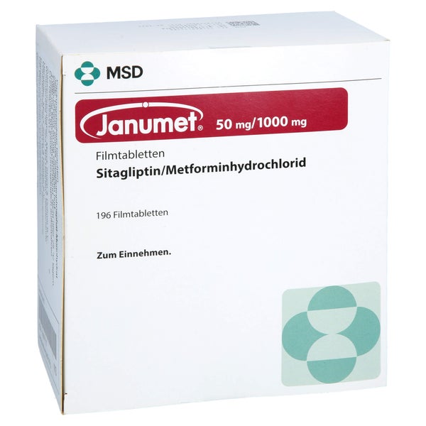 Janumet 50 Mg/1000 mg Filmtabletten 196 St