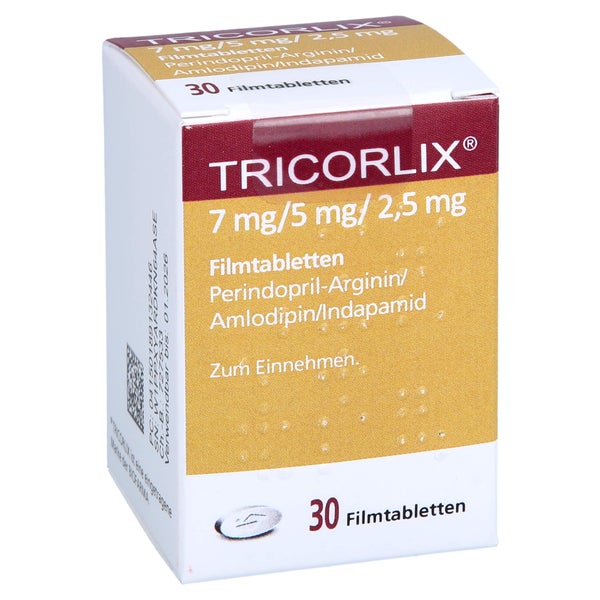 Tricorlix 7 mg/5 mg/2,5 mg Filmtabletten 30 St