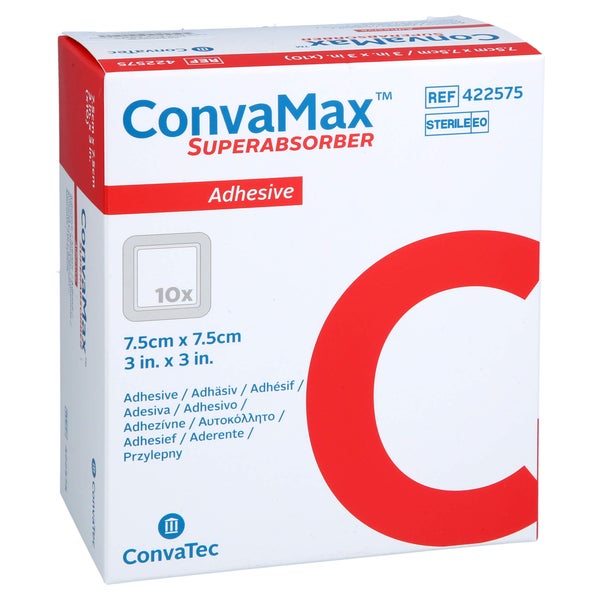 Convamax Superabsorber Adhäsiv 7,5x7,5 c 10 St