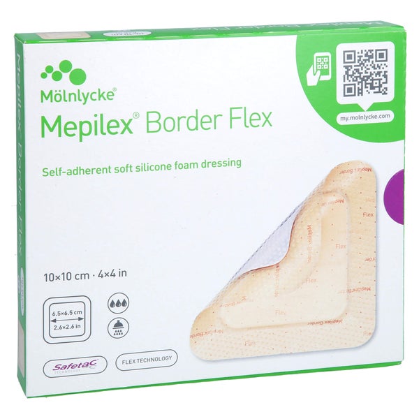 Mepilex Border Flex Schaumverb.haft.10x10 Cm 5 St