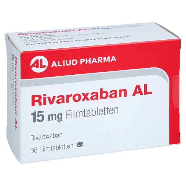 Rivaroxaban Al 15 Mg Filmtabletten 98 St
