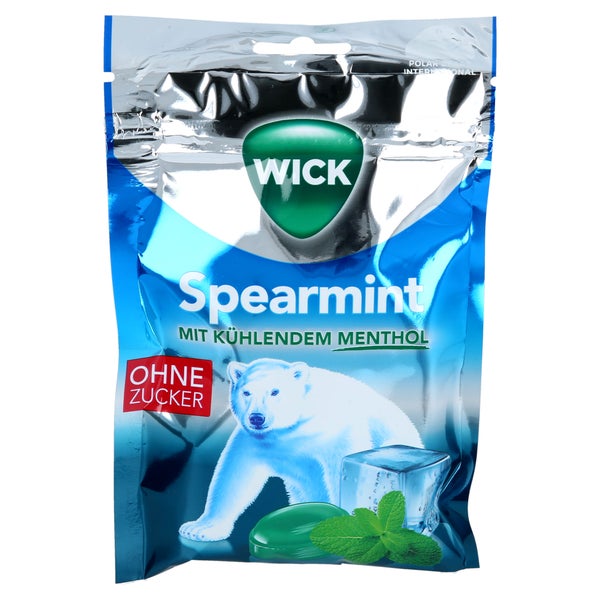 WICK Spearmint Bonbons o.Zucker 72 g