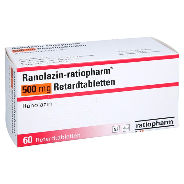 Ranolazin-ratiopharm 500 Mg Retardtabletten 60 St
