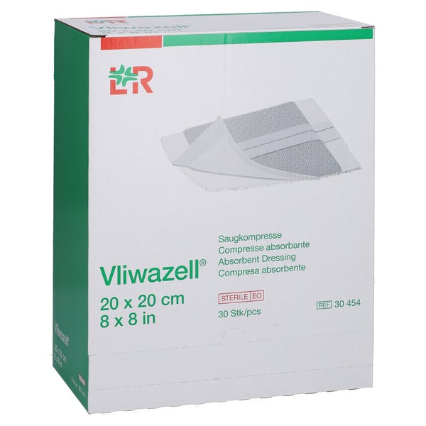 Vliwazell Saugkompressen Steril 20x20 Cm 30 St