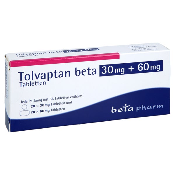 Tolvaptan Beta 30 Mg + 60 Mg Tabletten 56 St