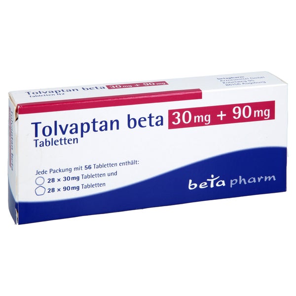 Tolvaptan Beta 30 Mg + 90 Mg Tabletten 56 St