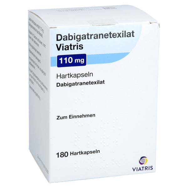 Dabigatranetexilat Viatris 110 Mg Hartkapseln 180 St