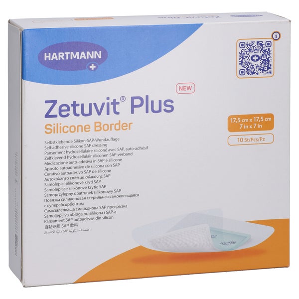 Zetuvit Plus Silicone Border 17,5x17,5 c 10 St