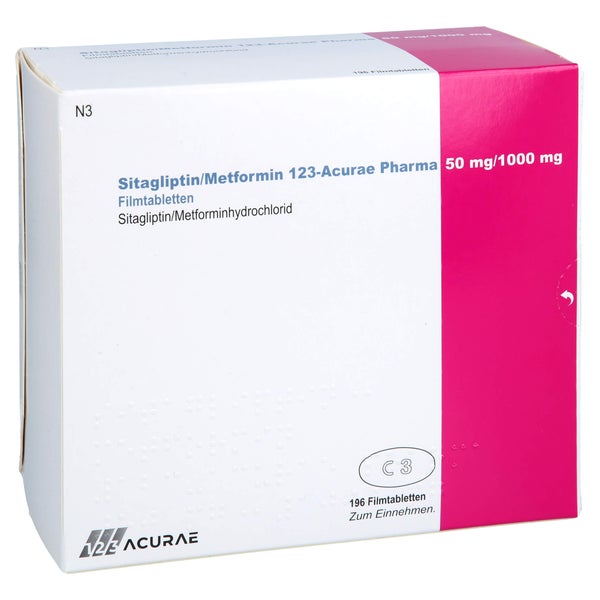 Sitagliptin/metformin 123-acurae 50 mg/1 196 St